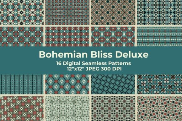 Bohemian Bliss 16 Seamless Boho Patterns