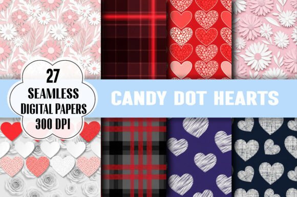Candy Dot Hearts Patterns: A Sweet Visual Upgrade