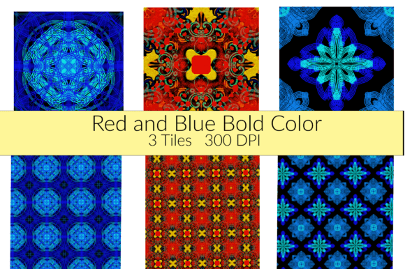 Colors Patterns: Bold Designs in Red, Blue, and Green