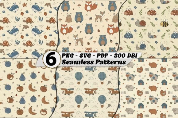 Cuts Nursery Animal Nature Patterns