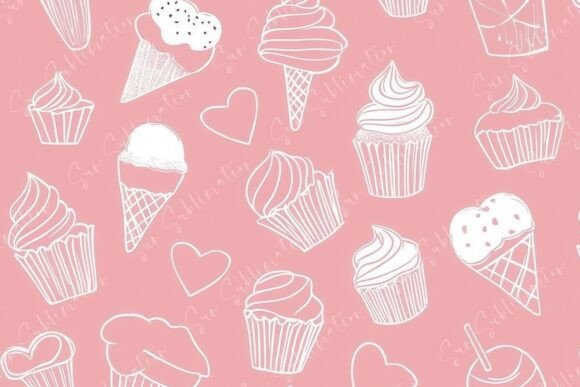 Delightful Dessert Patterns Featuring: Strategic Visual Assets for Brand Engagement