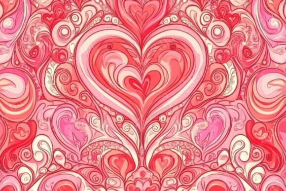 Intricately Designed Heart Patterns: Elevating Visual Projects