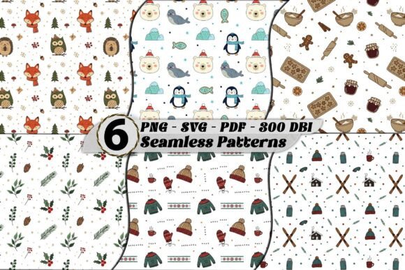 Scandinavian Doodle Holiday Set Patterns: A Creative Resource for Designers and Crafters