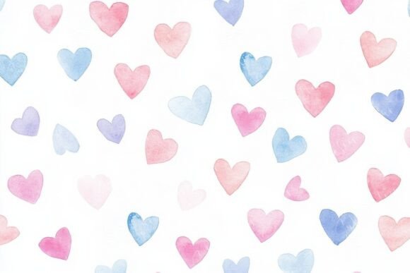 The Enduring Appeal of Charming Watercolor Heart Patterns in Digital Design