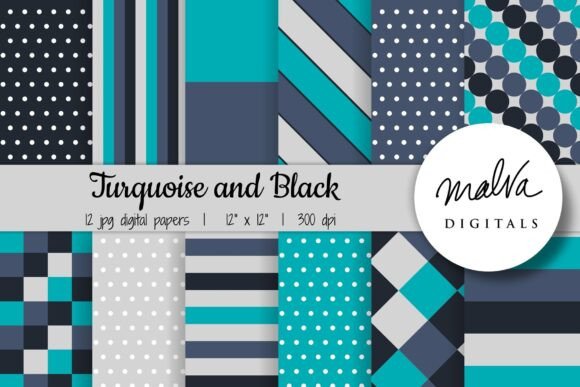 Turquoise and Black Geometric Patterns: A Comprehensive Evaluation