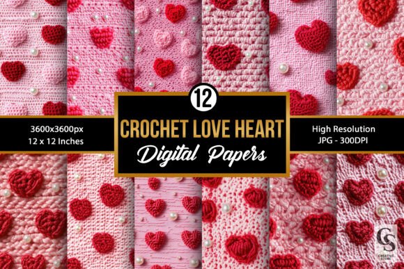 Unveiling the Charm of Red and Pink Crochet Heart Patterns: A Digital Craft Revolution